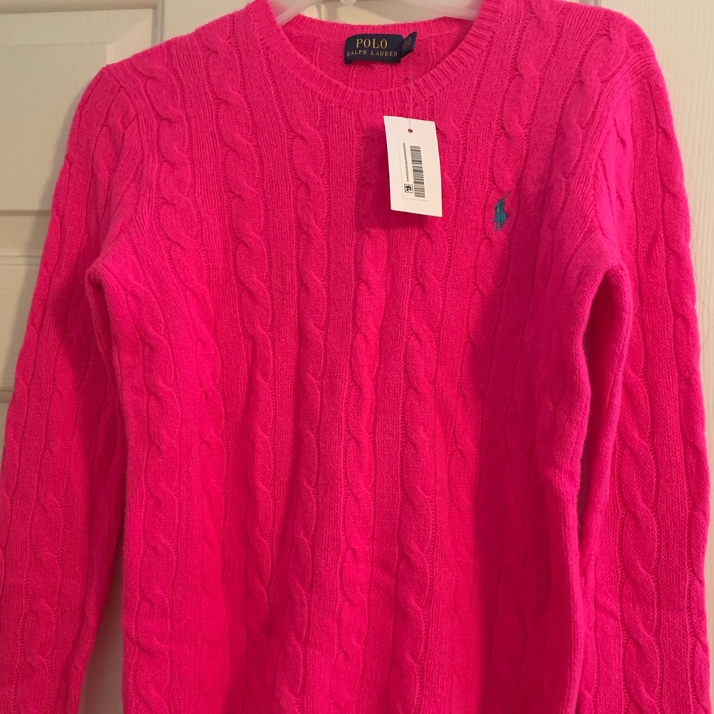 Ralph Lauren - hot pink sweater